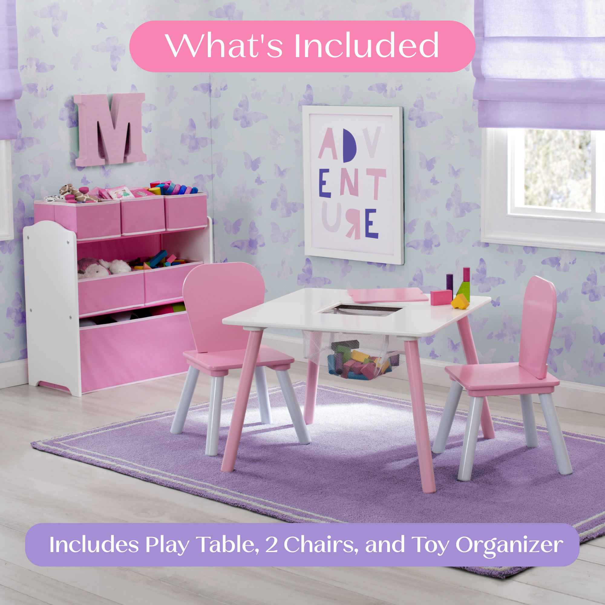 キッズ・ファミリー dentapple 4-Piece Toddler Playroom Set - Delta Children